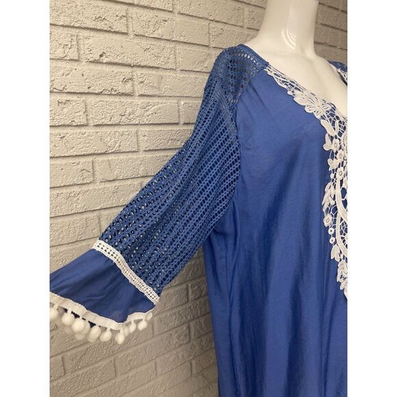 Embroidered PomPom House Dress Size 2XL - Picture 6 of 8